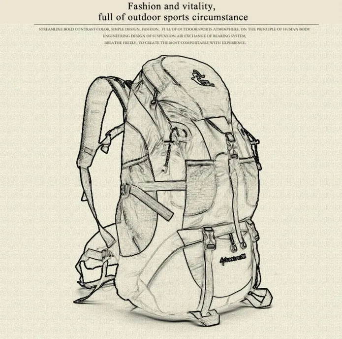 50L Backpack Hiking Camping Waterproof 20 Kgs