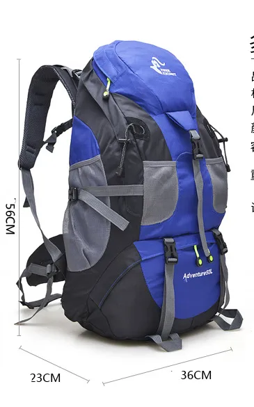 50L Backpack Hiking Camping Waterproof 20 Kgs