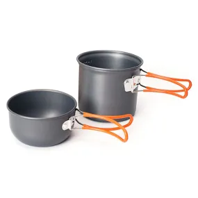 AOTU AT101 2 In 1 Outdoor Camping Cookware Picnic Portable Pot(Orange Handle)