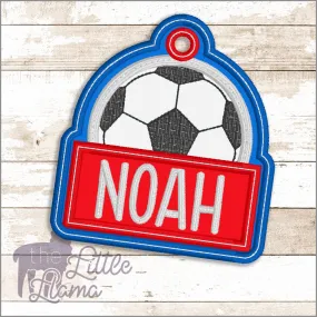 Bag Soccer Name Tag