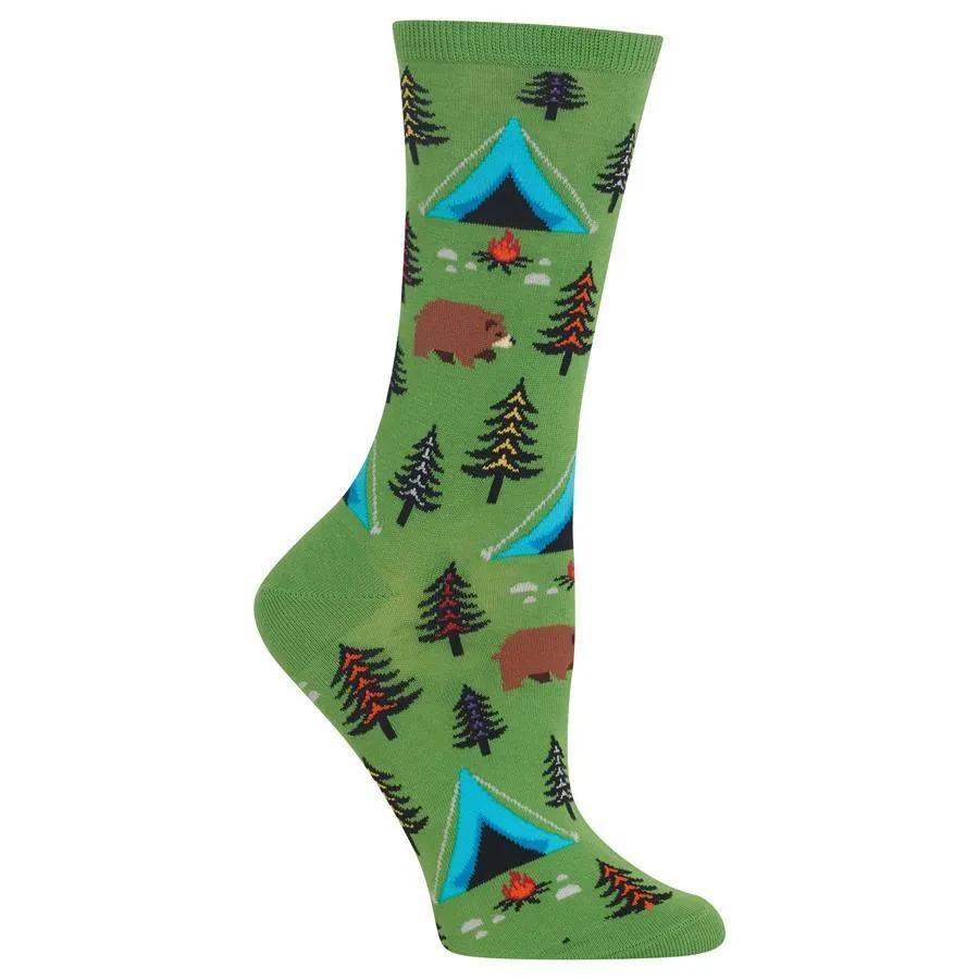 Bear Tent Socks Women's Crew Sock