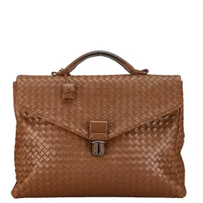 Bottega Veneta Leather Intrecciato Business Bag Briefcase in Very Good Condition