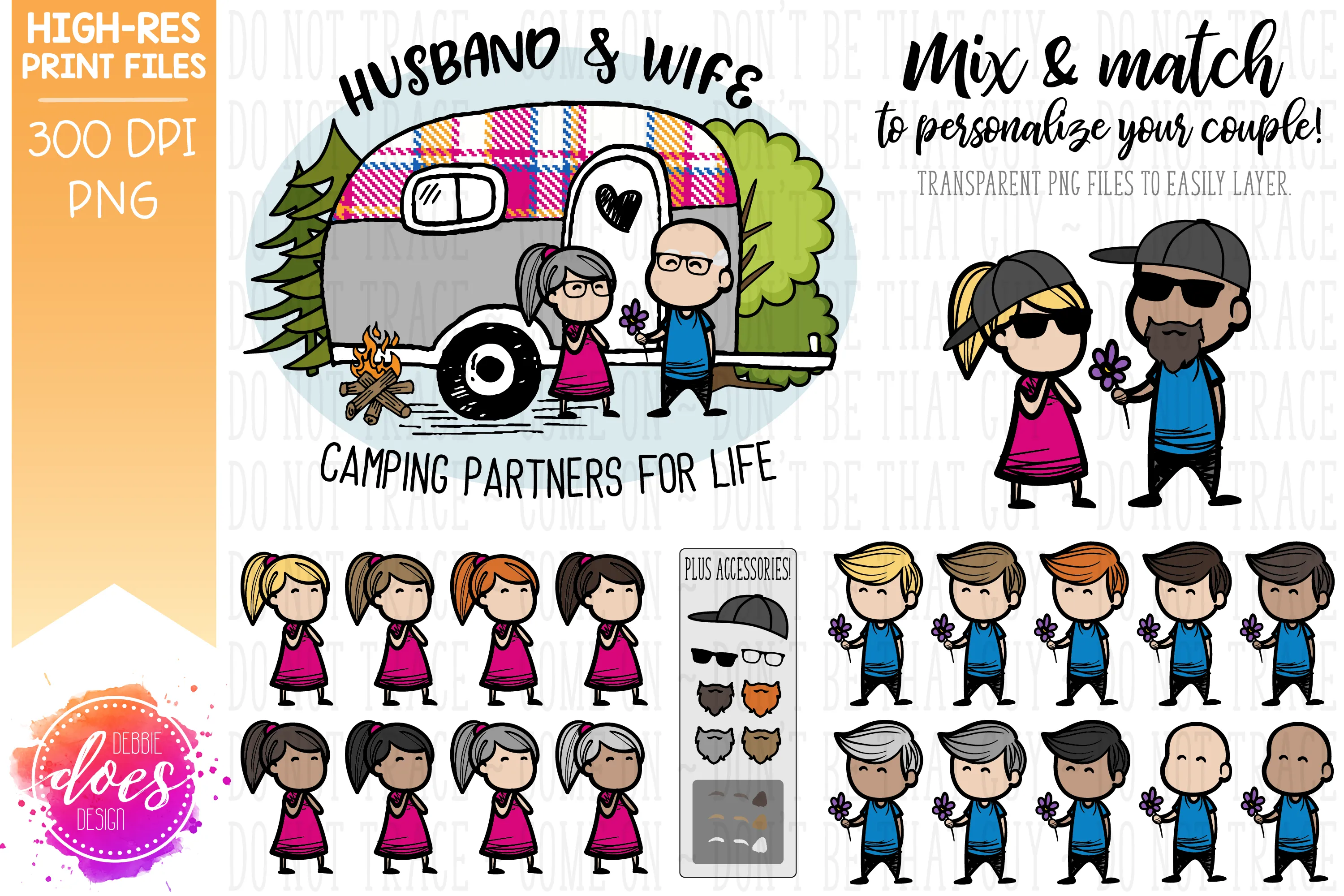 Camping Partners for Life Kit - Sublimation/Printable Designs