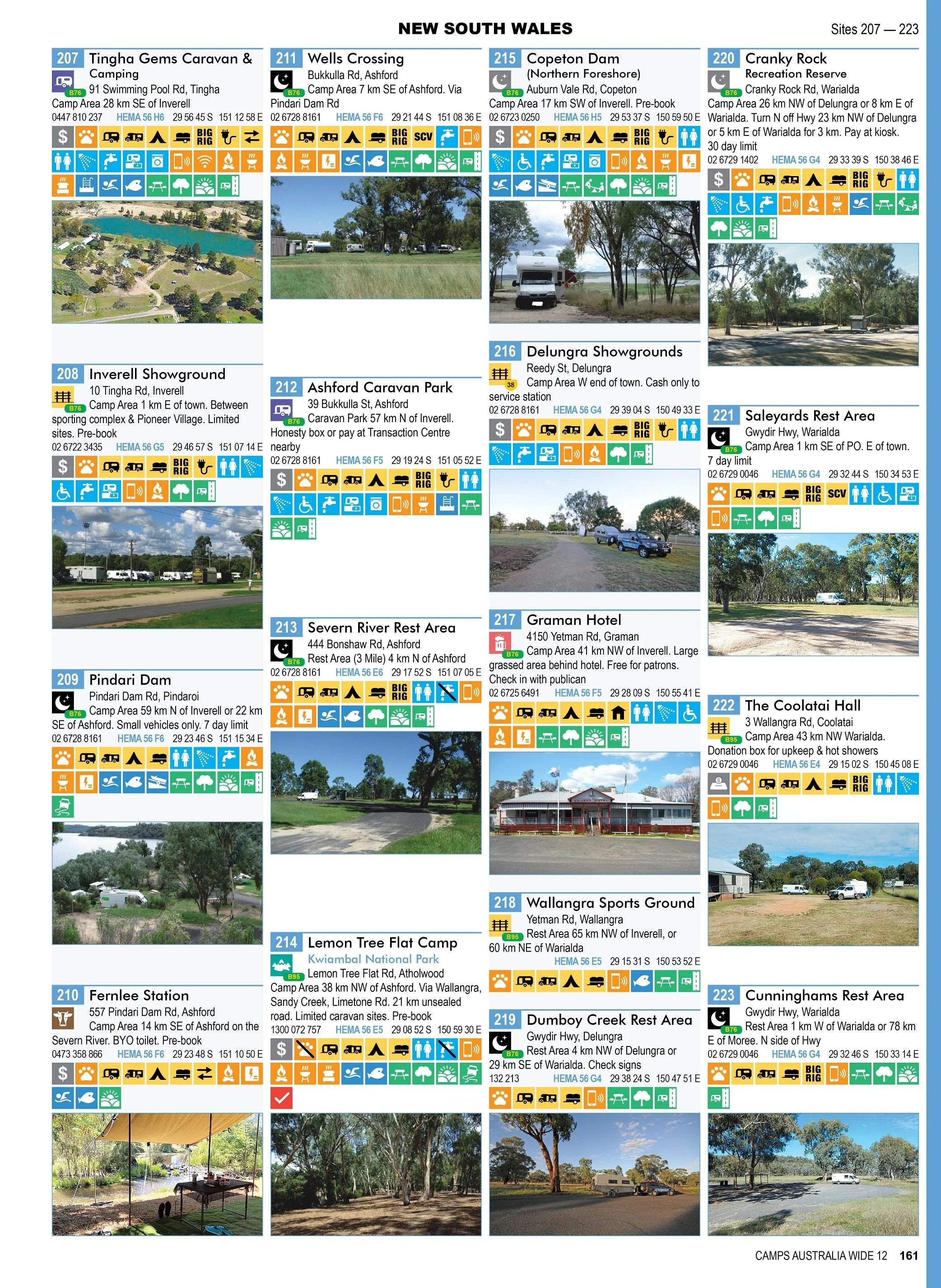 Camps 12 Australia Wide: Easy Read with Campsite Photos