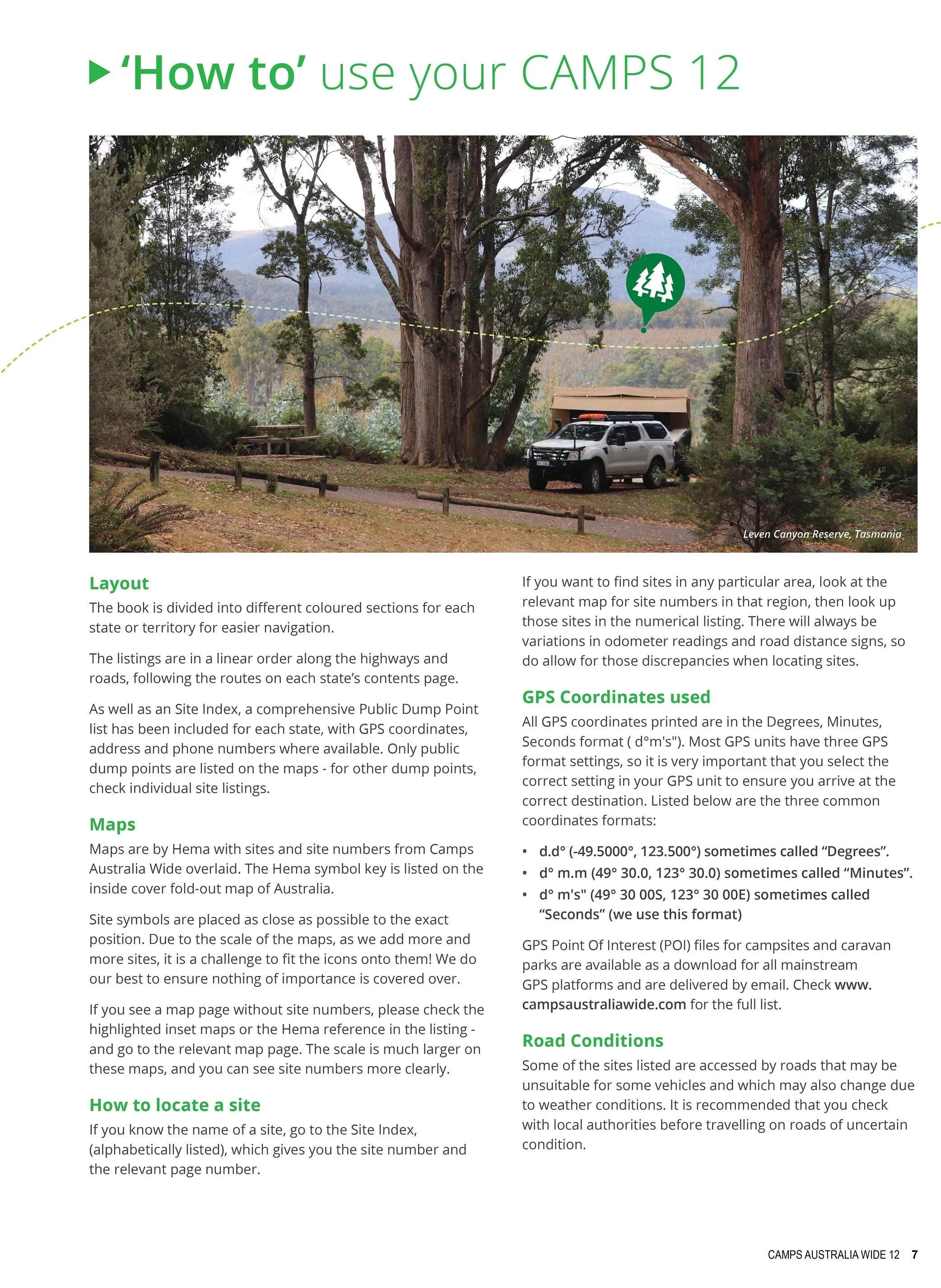 Camps 12 Australia Wide: Easy Read with Campsite Photos