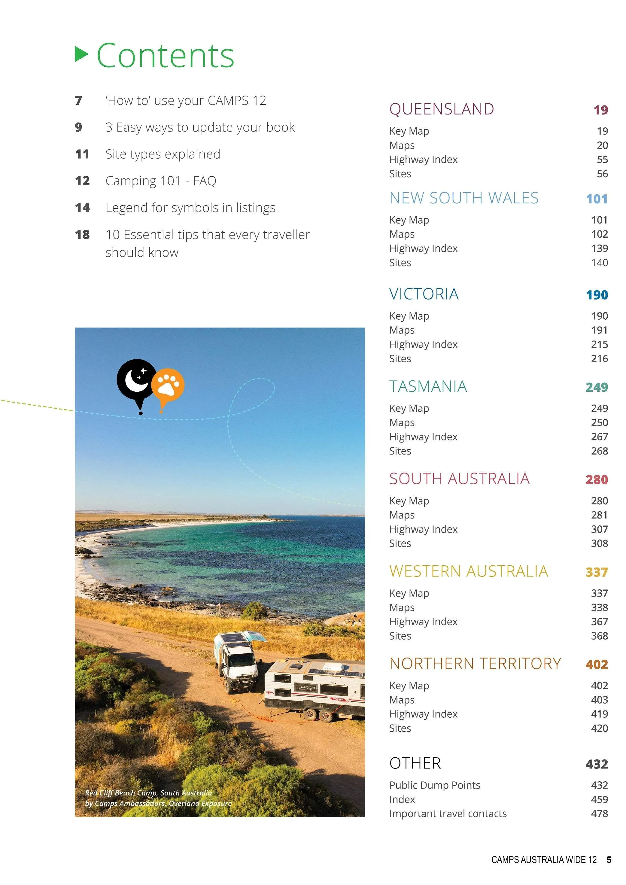 Camps 12 Australia Wide: Free & Budget Sites