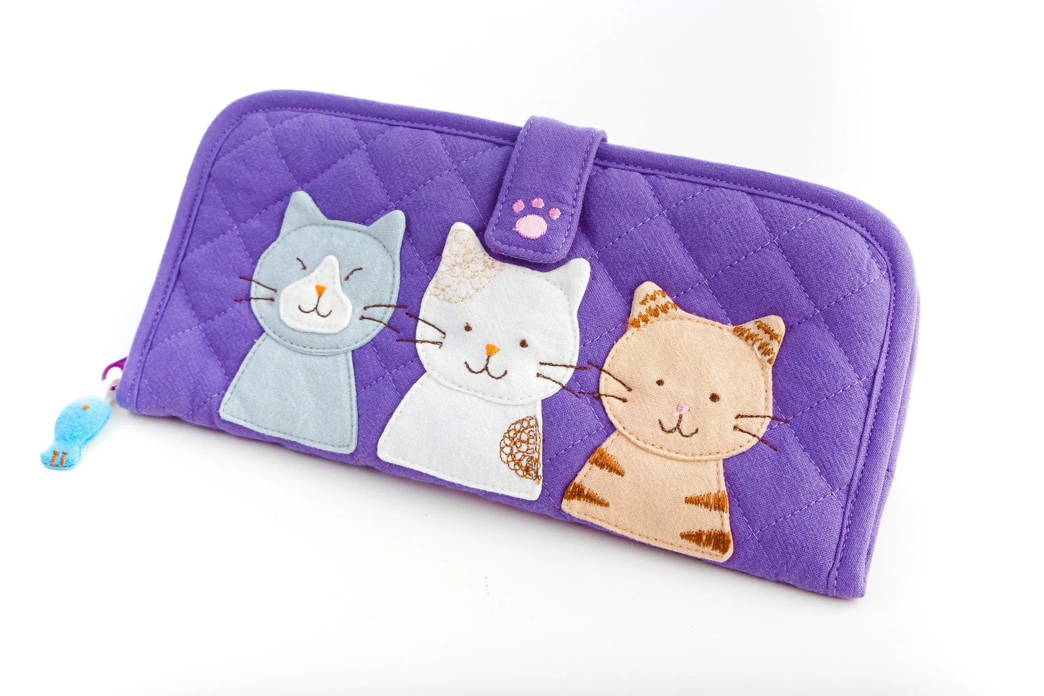 Cara Cat Flat Clutch/Purse