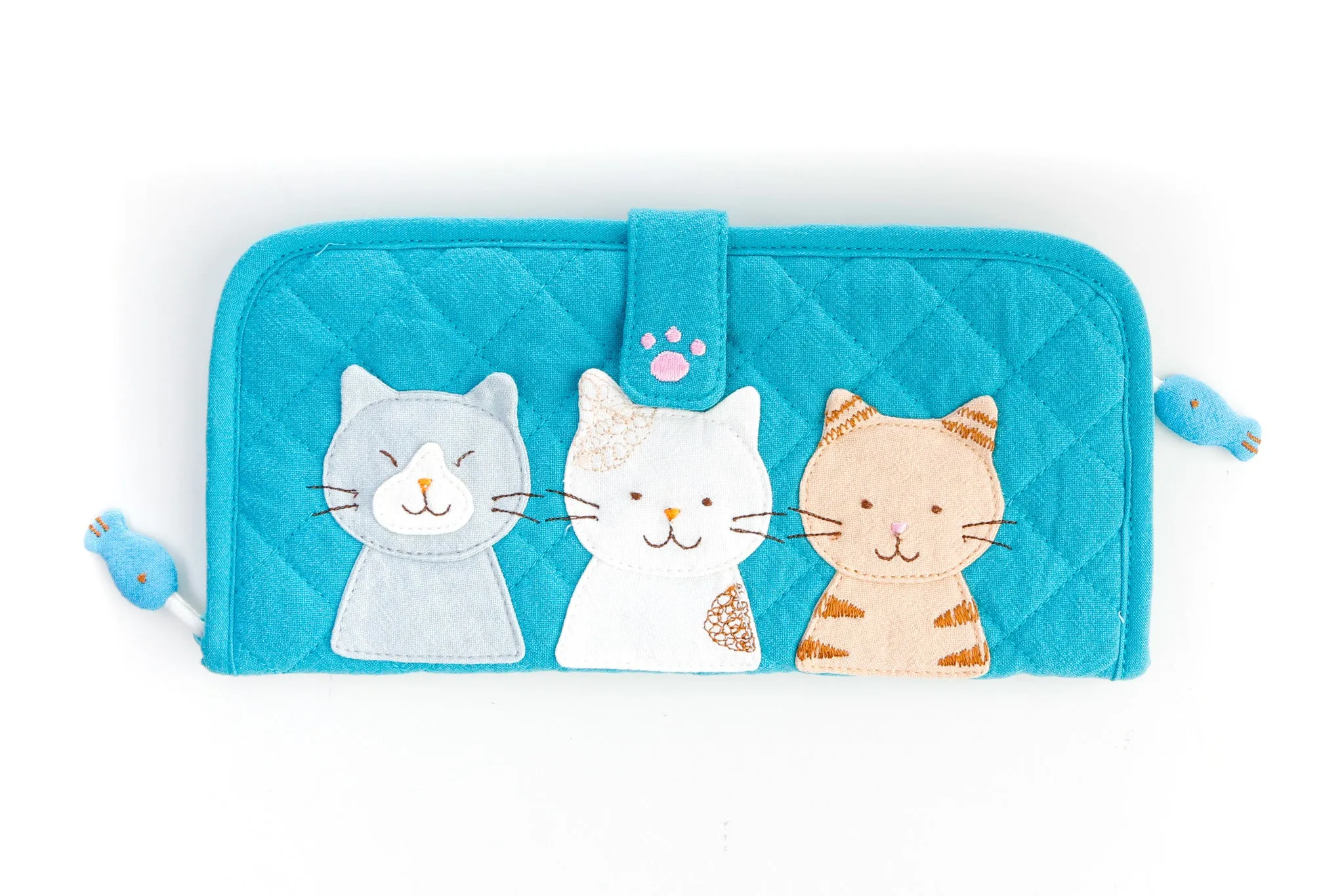 Cara Cat Flat Clutch/Purse