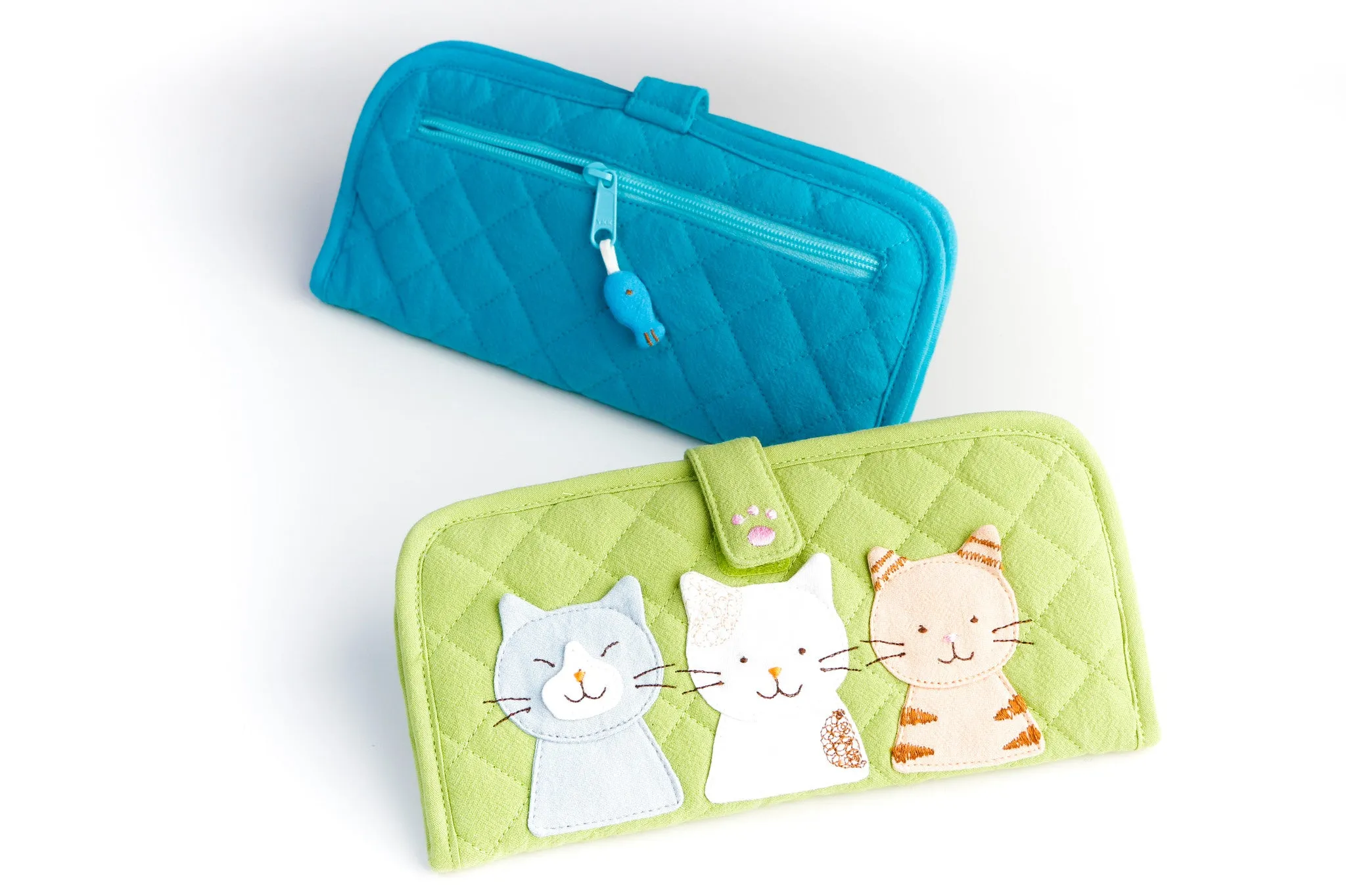 Cara Cat Flat Clutch/Purse