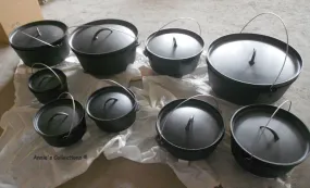 Cast iron Dutch Oven 8 QT Camping Survival Cookware