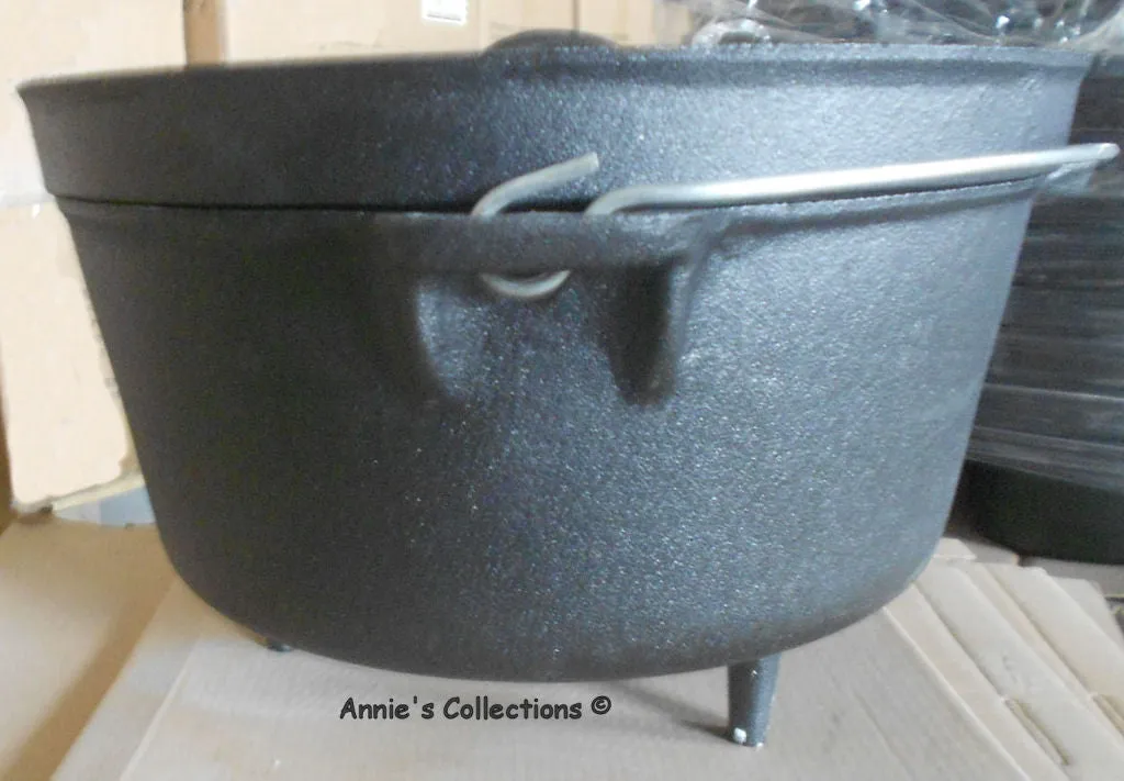 Cast iron Dutch Oven Camping Cookware 20 qt