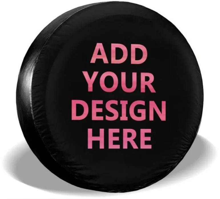 Custom Spare Tire Cover, Personalized Spare Tire Cover, Your Design Wheel Cover for Jeep Trailer RV SUV, Gift for Car Lover, Camping Gift