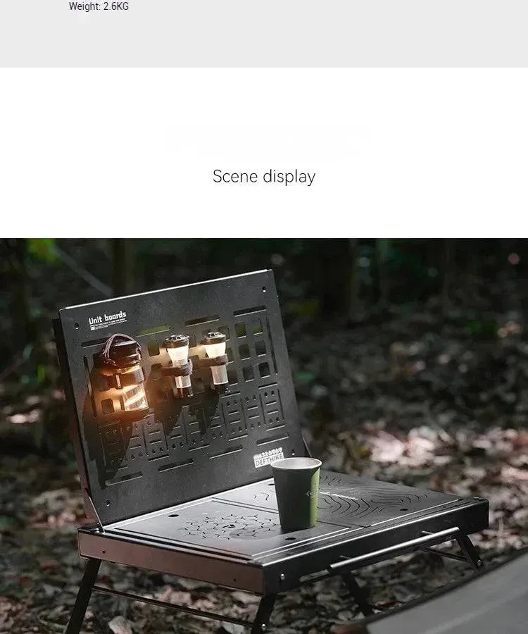Difeike Outdoor Camping Command Master Series Aluminum Plate Table Tactical Table Portable Foldable Expansion Table