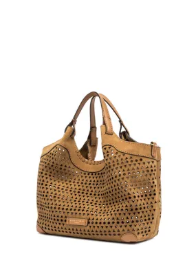 DUA PERFORATED SUEDE SMALL BAG