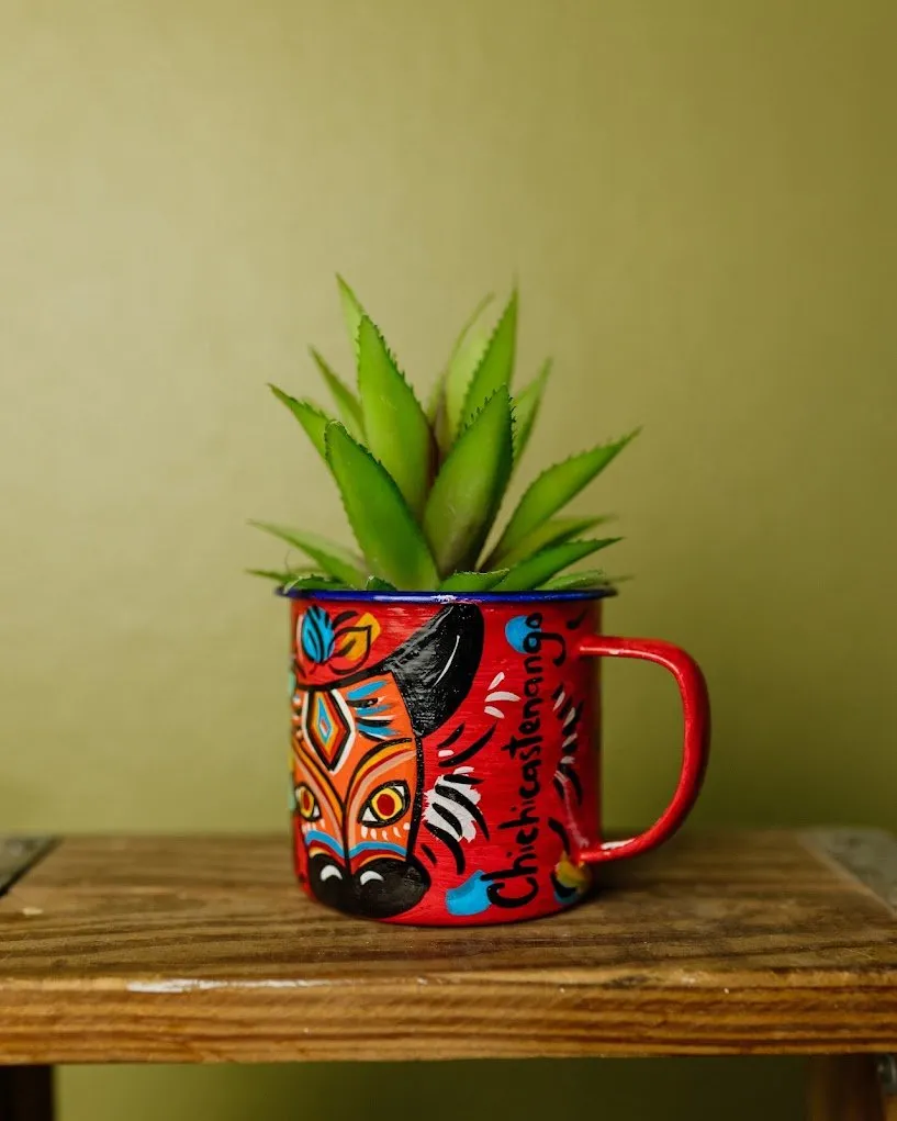 Enamel Hand-painted Mug