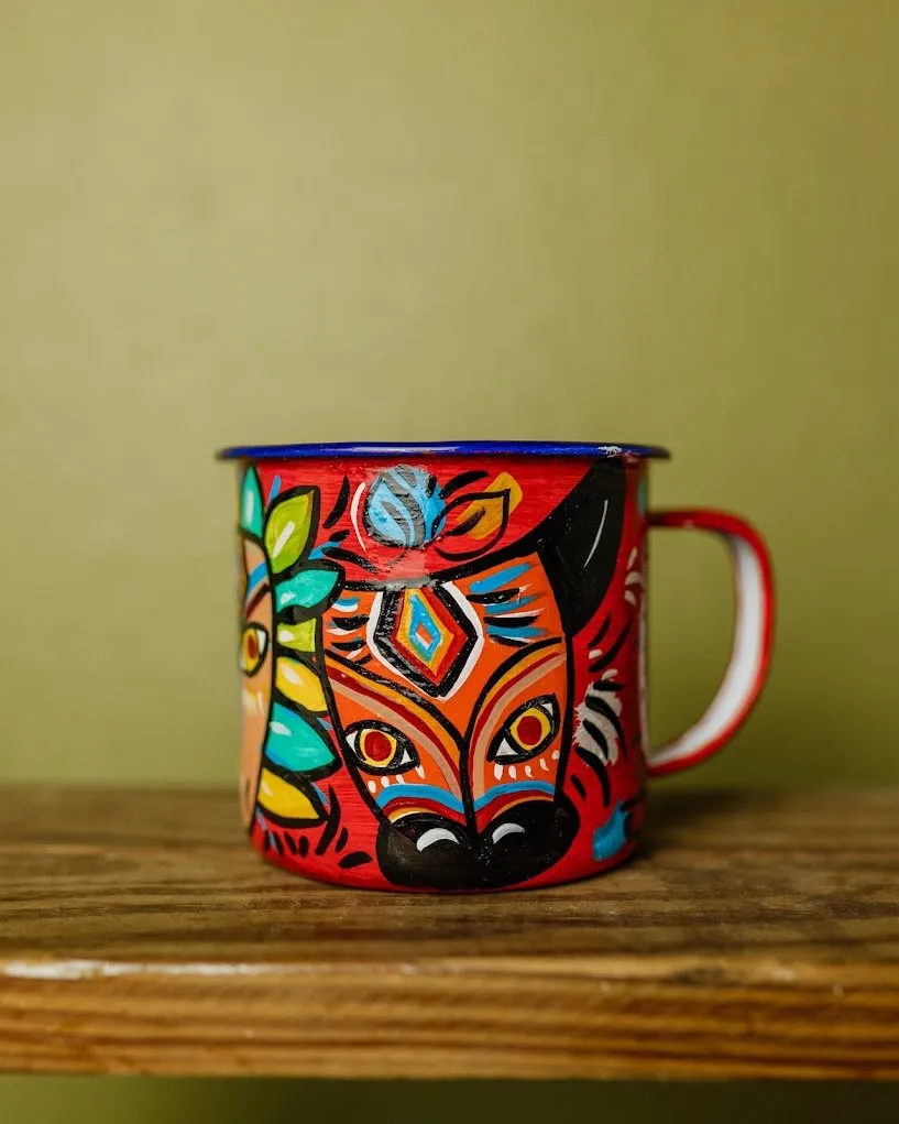 Enamel Hand-painted Mug