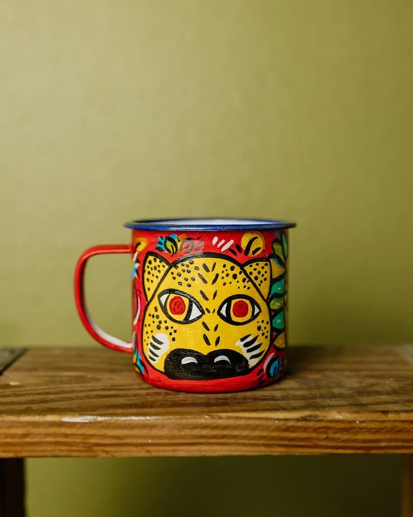 Enamel Hand-painted Mug