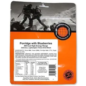 Expedition Foods - Porridge with Blueberries (High Energy)