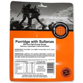 Expedition Foods - Porridge with Sultanas (High Energy)