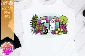 Flower Camper - Sublimation/Printable Design