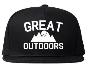 Great Outdoors Camping Mens Snapback Hat