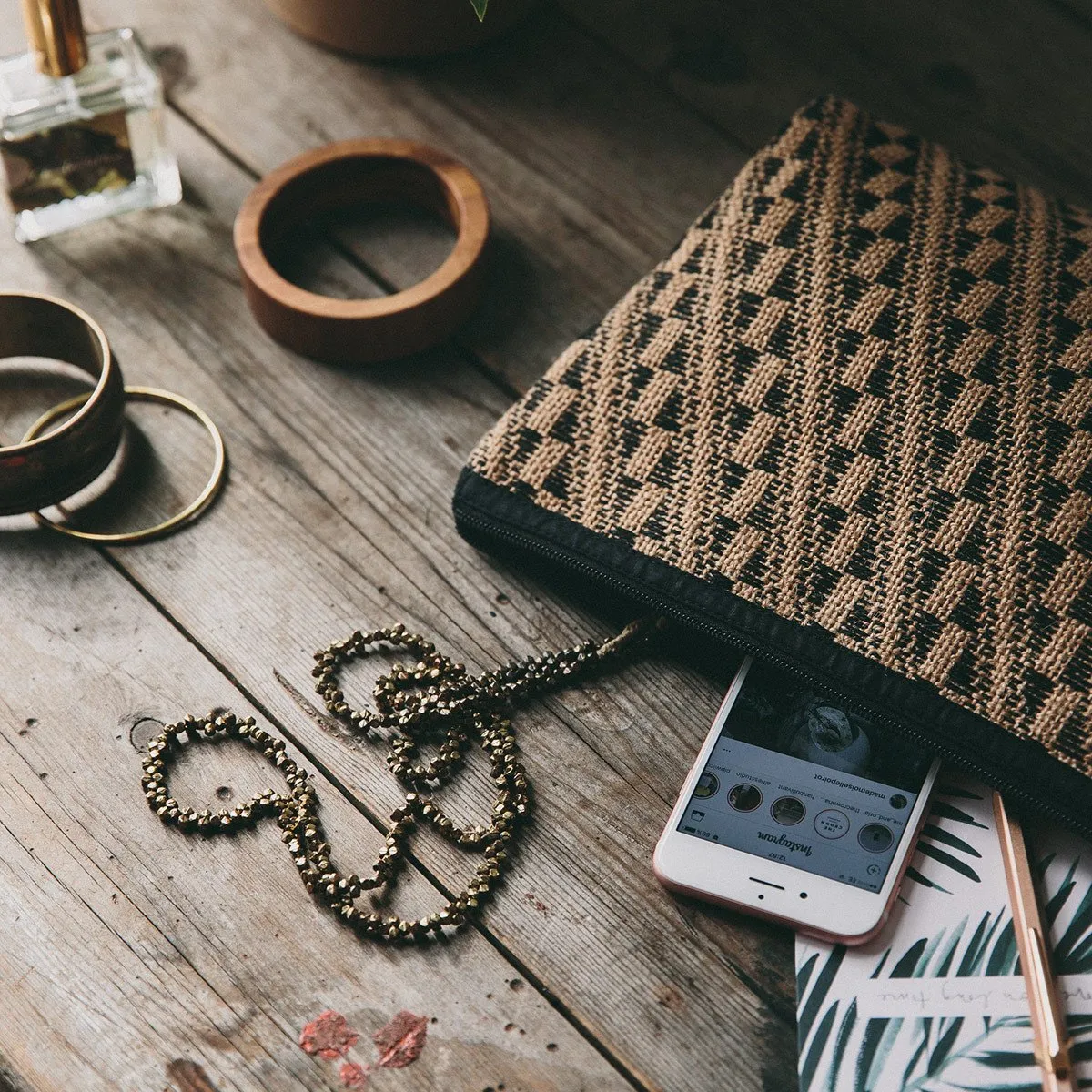 Hand Loomed Jute Clutch Bag
