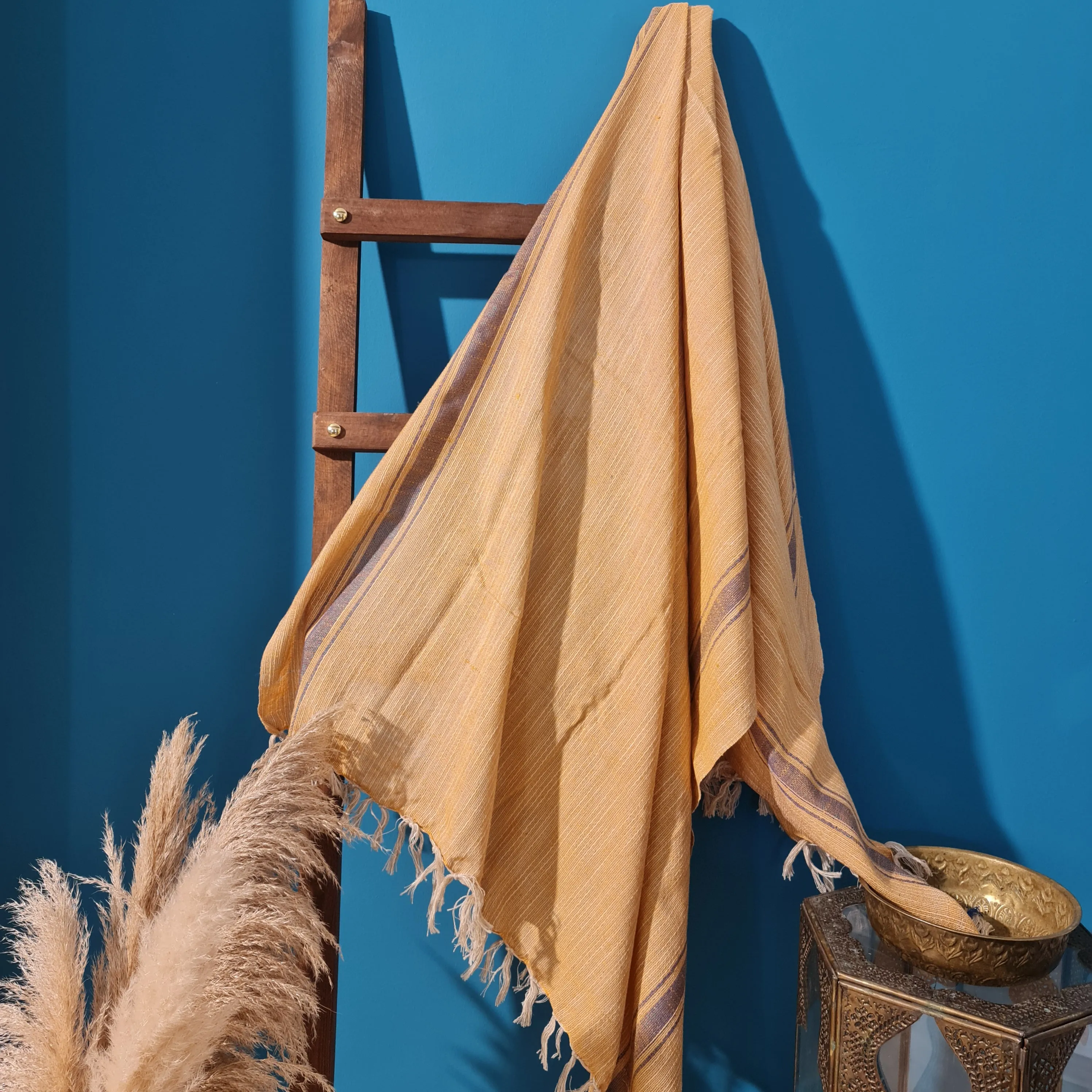 Hand-Woven Pure Silk Turkish Towel Pestemal