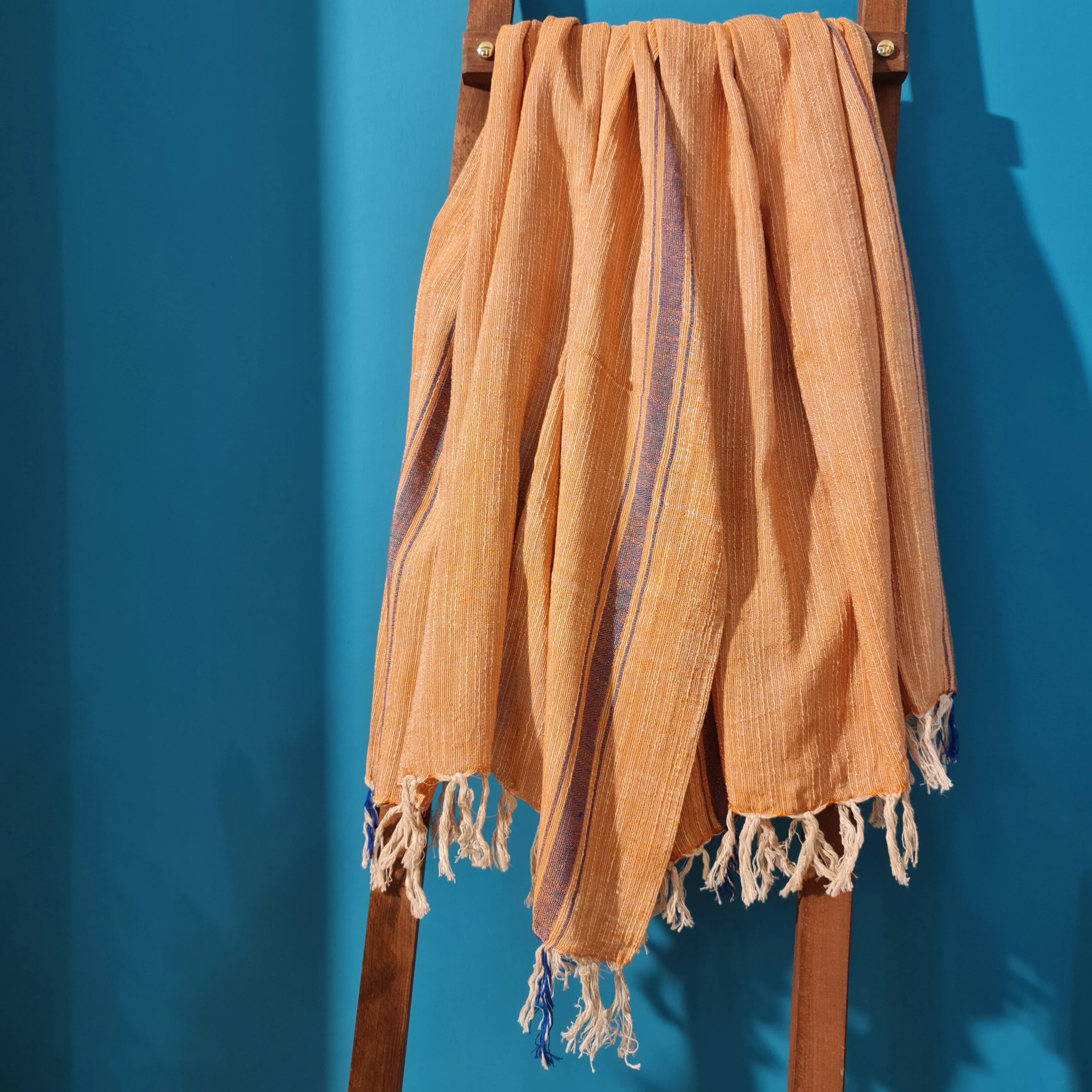 Hand-Woven Pure Silk Turkish Towel Pestemal