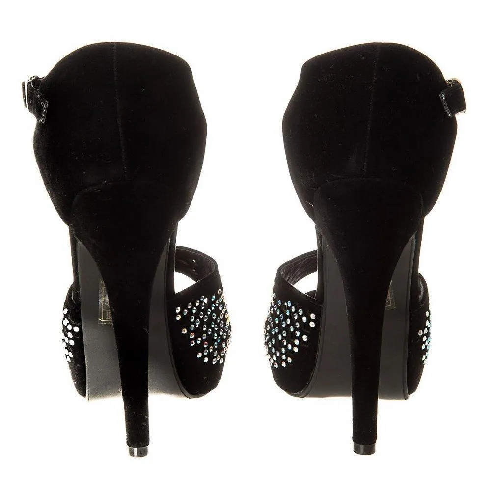High Heel Open Toe Platform Ankle Strap Sandal