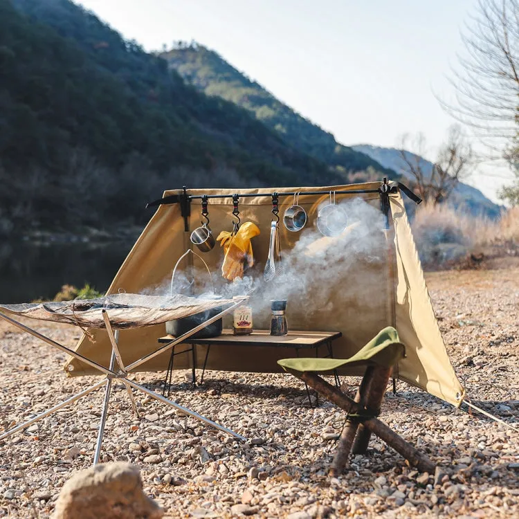 Outdoor Camping Picnic Windshield Picnic Windscreen(Cloth   Bracket)