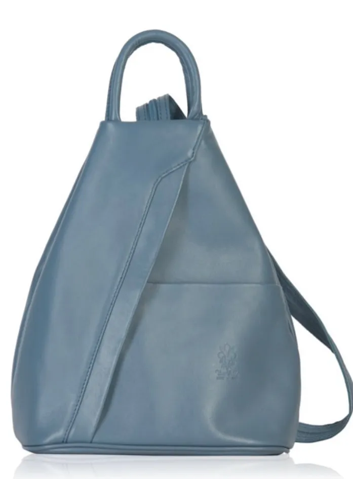PAMELA     Italian soft leather medium sized backpack