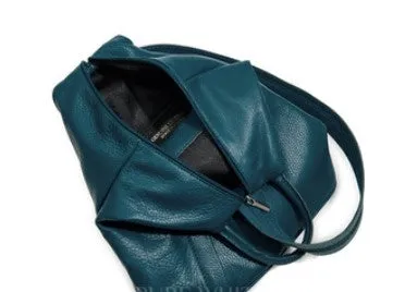 PAMELA     Italian soft leather medium sized backpack