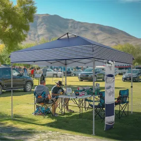 PHI VILLA 10'x10' Pop-up Tent with Storage Bag and Roller Bag for Camping Party and Barbecue