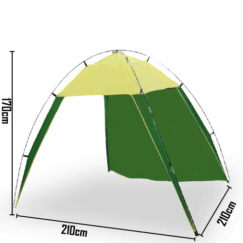 Portable Beach Tent Sun Shelter UV Shade Family Outdoor Camping Yard To 4 People - green