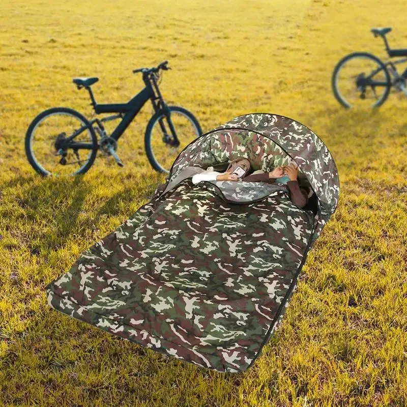 Portable Camping Sleeping Bag Lightweight and Waterproof Backpacking Net Sleeping Bags Cover for Outdoor Traveling Hiking