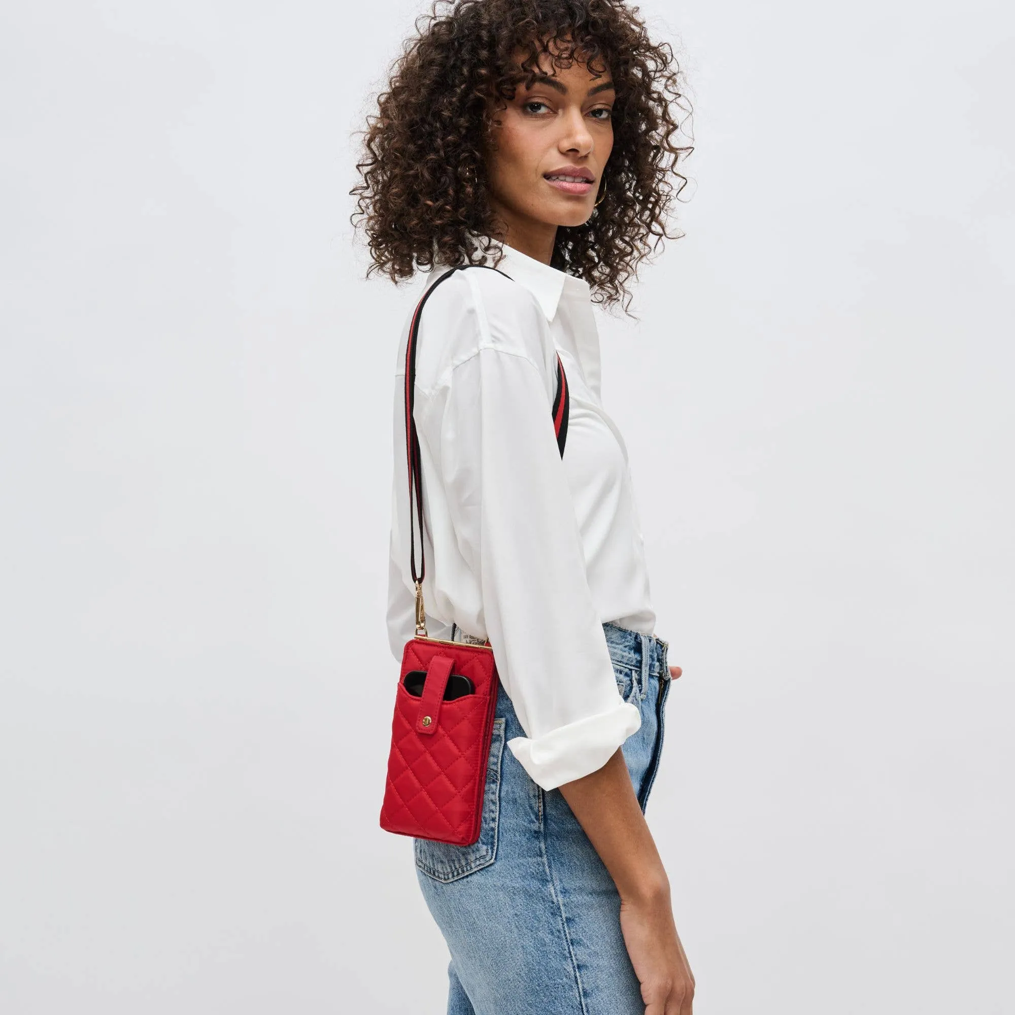 Quilted Cell Phone Crossbody Bag