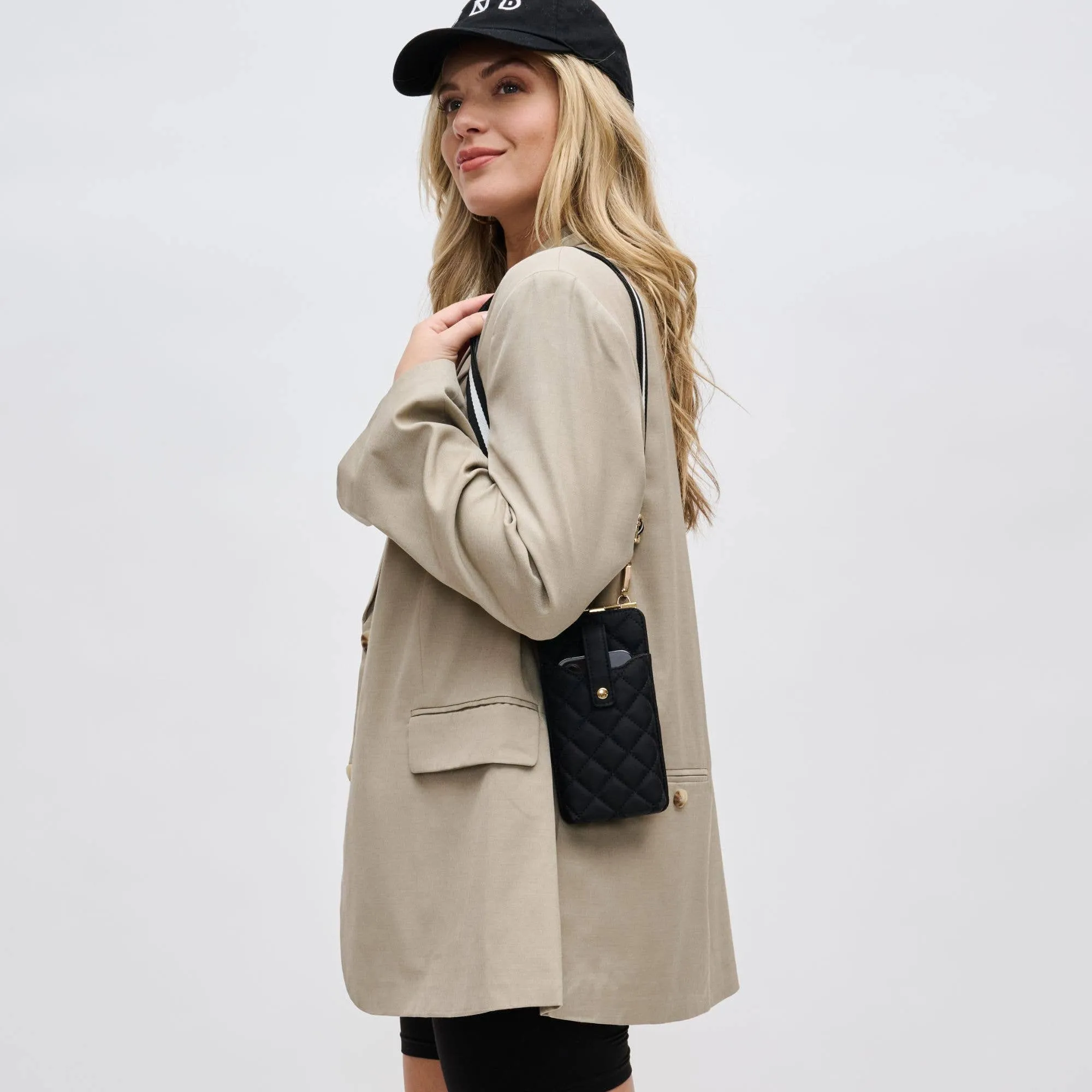 Quilted Cell Phone Crossbody Bag