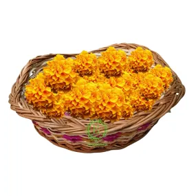 Round Designer Bamboo Multipurpose Handmade Eco Friendly Basket