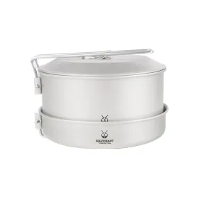 Titanium Camping Cookware Set - 1600ml/54.1 fl oz