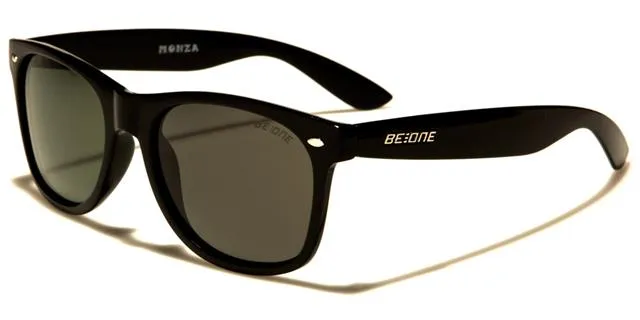 Unisex Classic Polarised Sunglasses Designer Retro Frame with Mirror Lens
