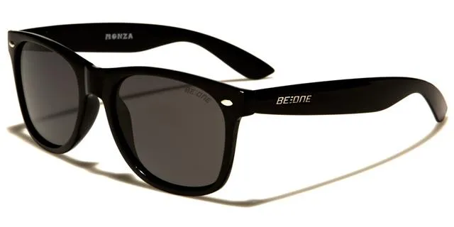 Unisex Classic Polarised Sunglasses Designer Retro Frame with Mirror Lens