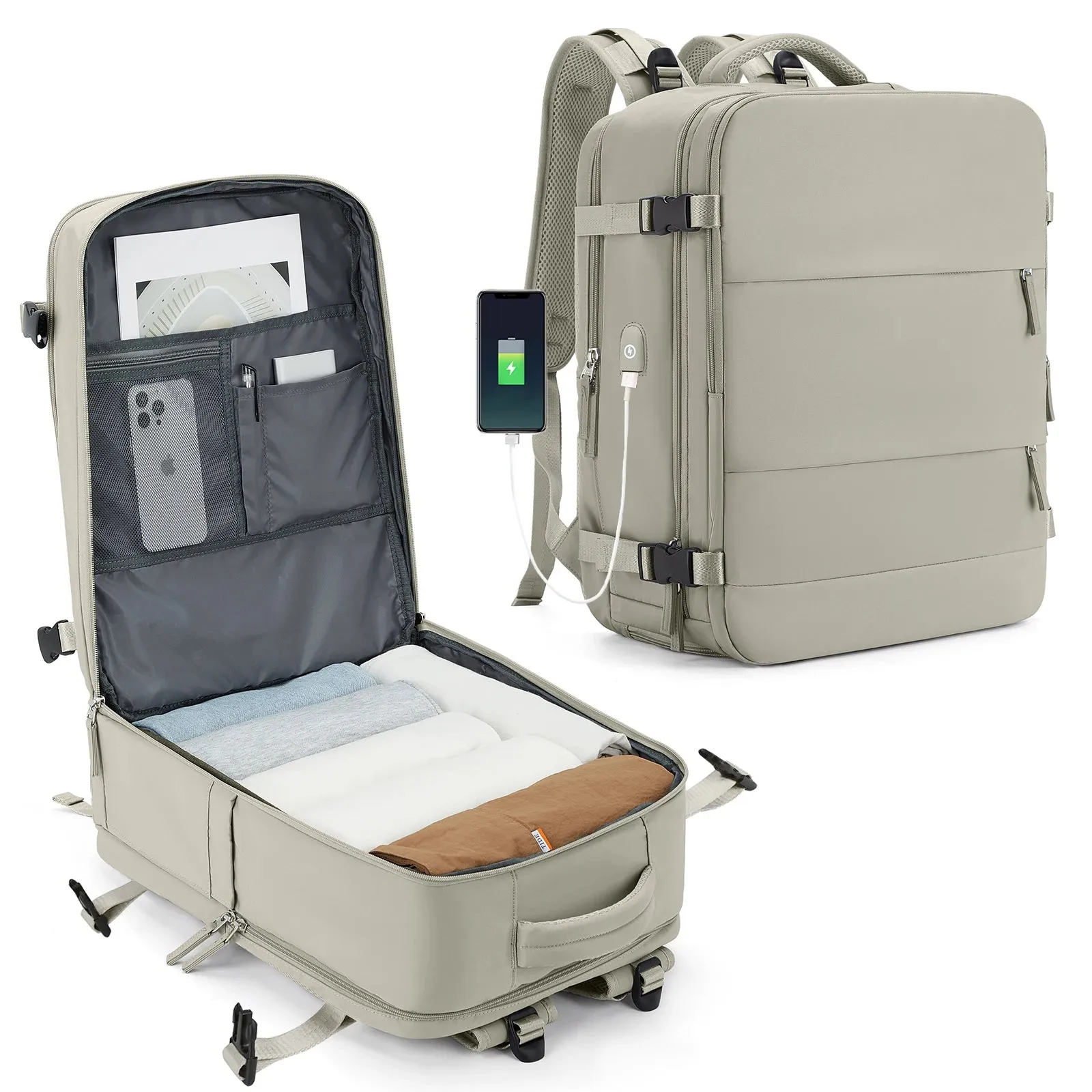 Versatile Cabin-Size Travel Backpack