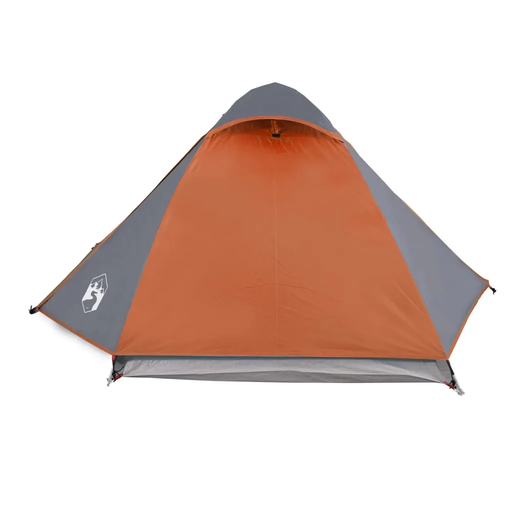 vidaXL Camping Tent Dome 2-Person Orange Waterproof