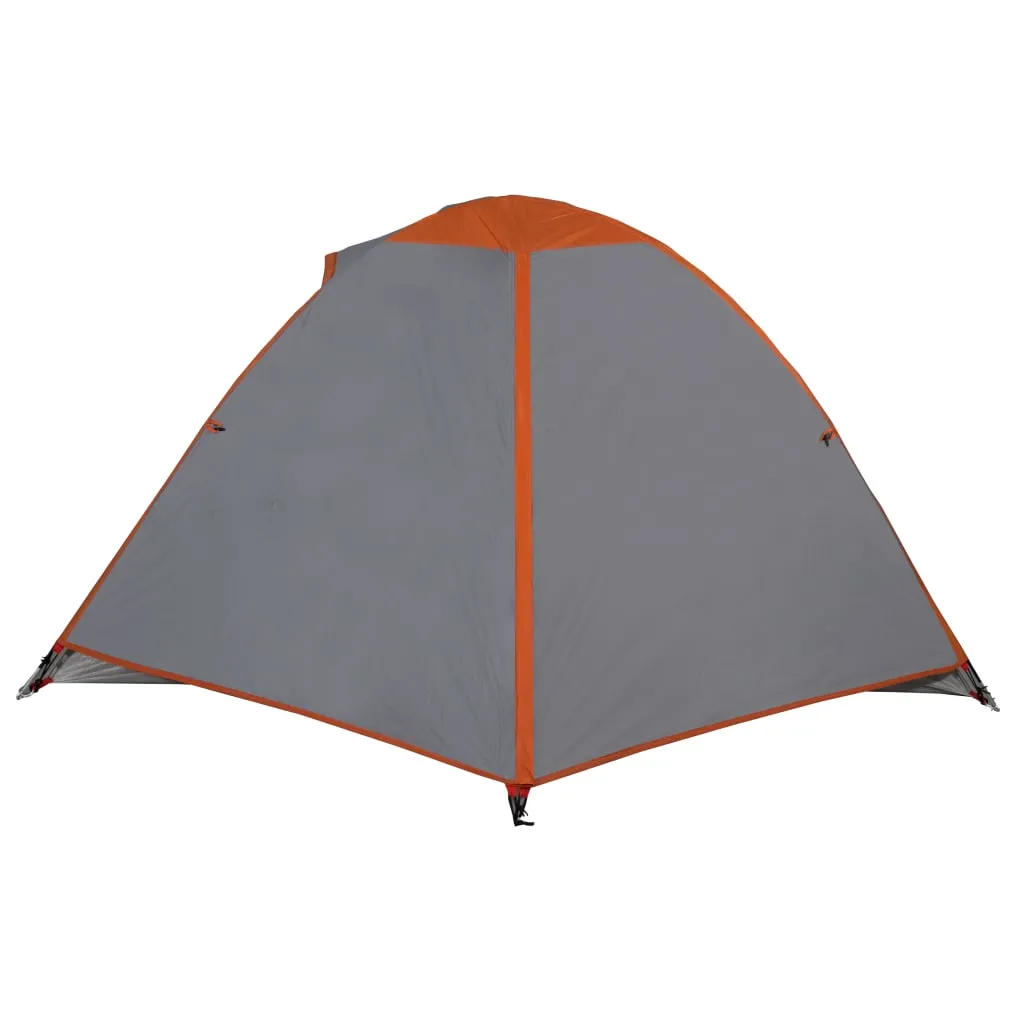 vidaXL Camping Tent Dome 2-Person Orange Waterproof
