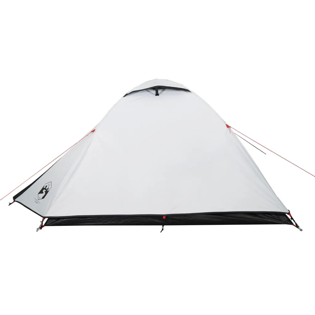 vidaXL Camping Tent Dome 2-Person White Blackout Fabric Waterproof