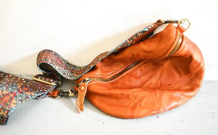 Womens Black Shoulder Chest Bag Sling Purse For Ladies