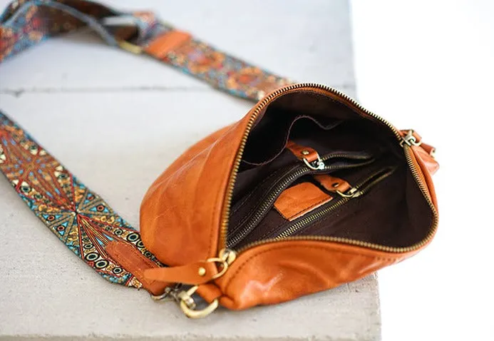 Womens Black Shoulder Chest Bag Sling Purse For Ladies