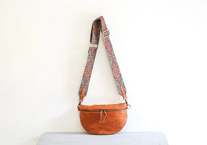 Womens Black Shoulder Chest Bag Sling Purse For Ladies