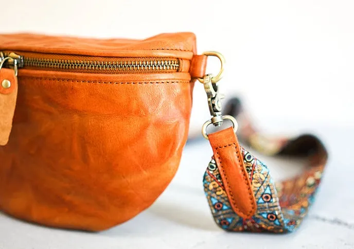 Womens Black Shoulder Chest Bag Sling Purse For Ladies