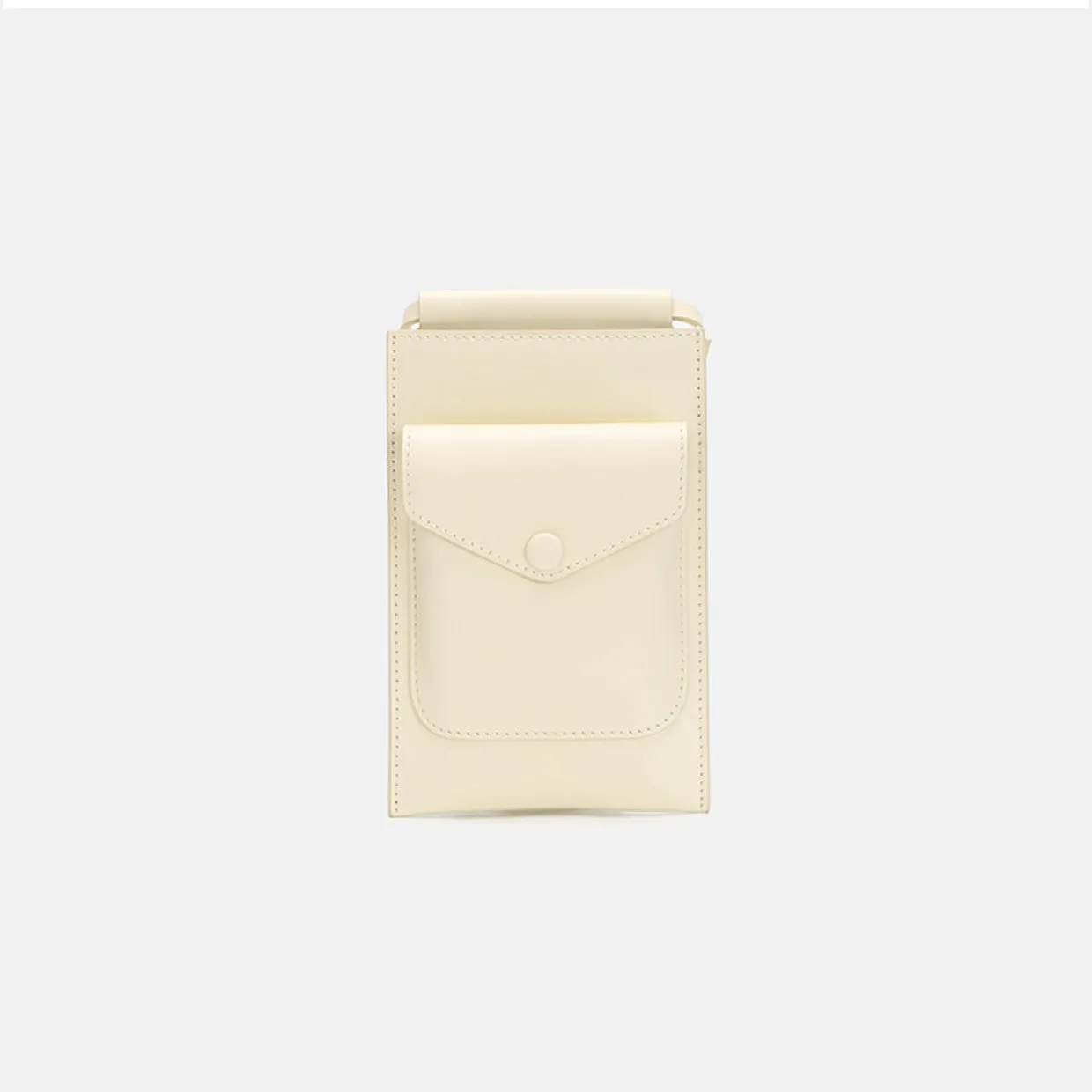Womens Cell Phone Wallet Purse With Shoulder Strap Off White Crossbody Bag